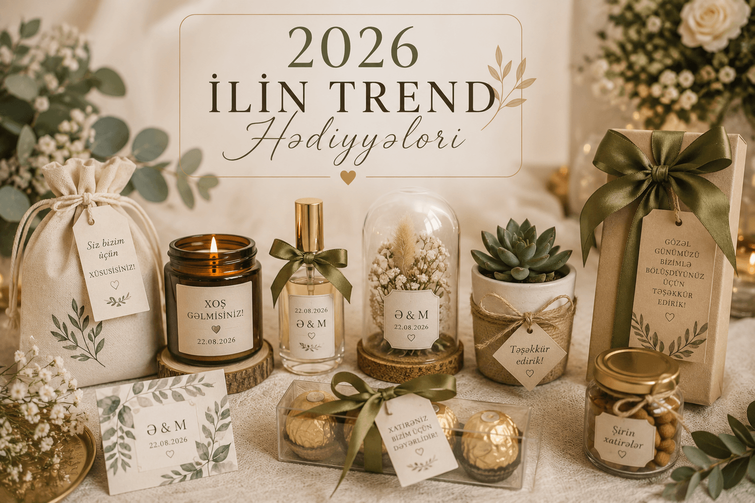 2026 TOYDA QONAQLARA VERİLƏN HƏDİYYƏ TRENDLƏRİ