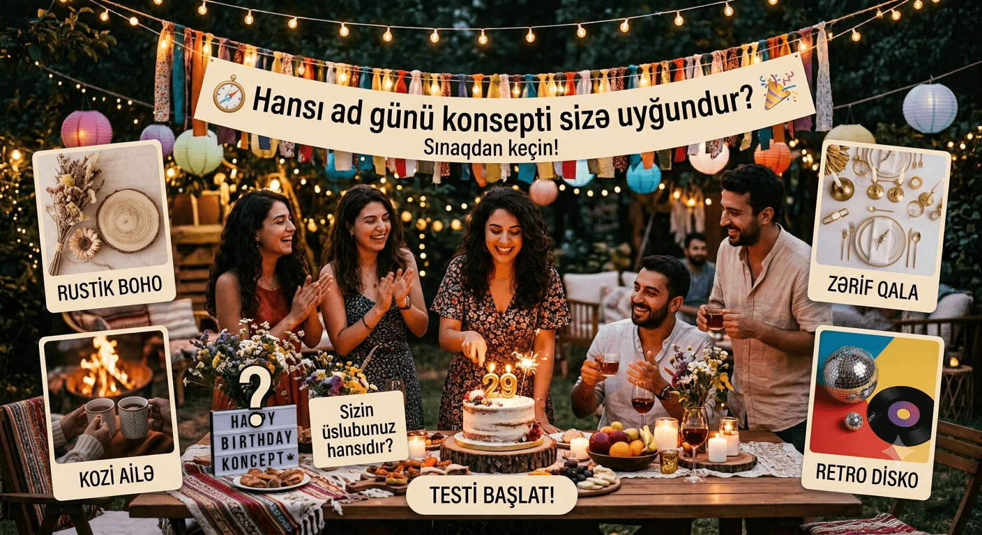 Hansı ad günü konsepti sizə uyğundur?