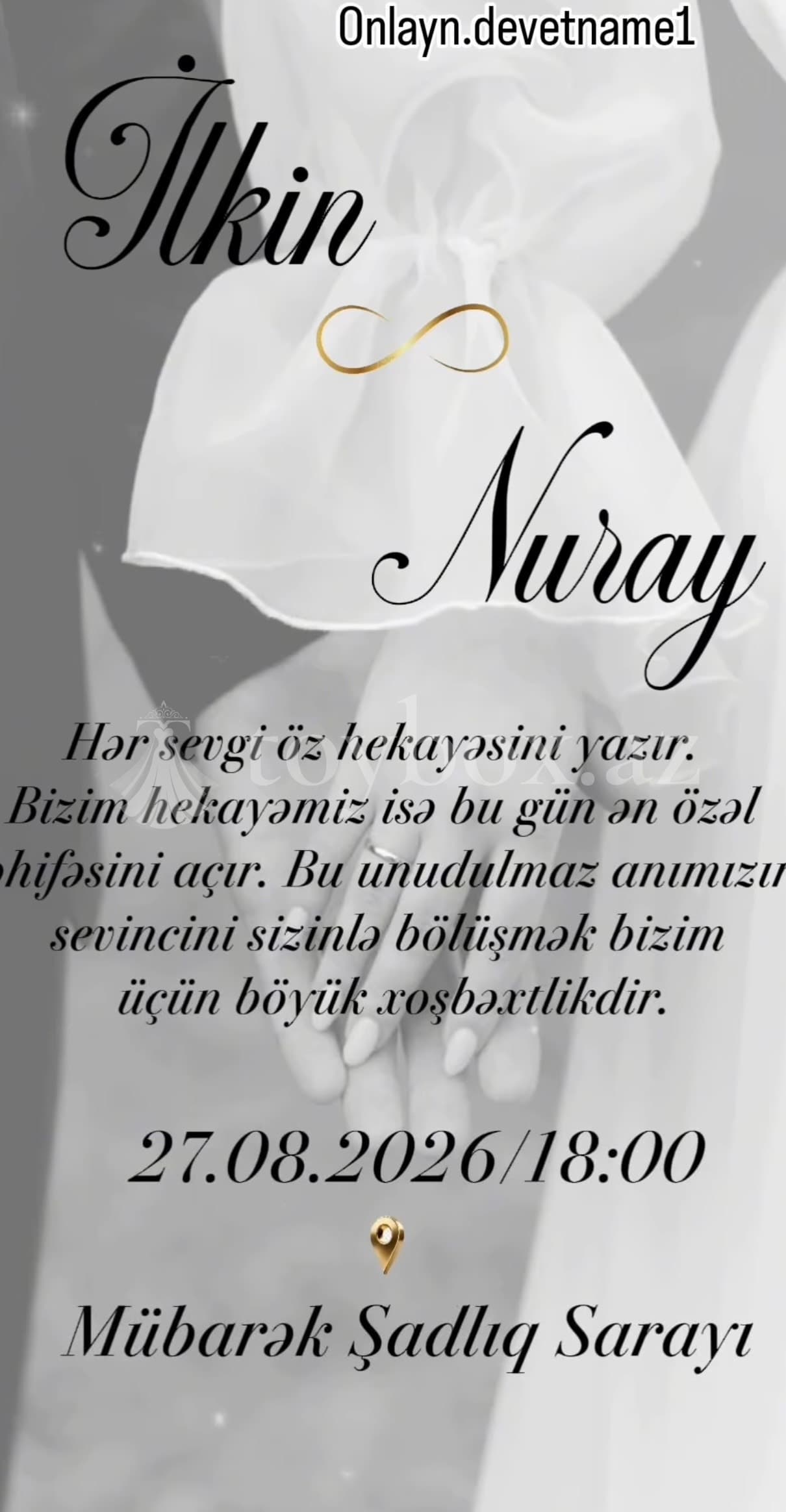 Onlayn Dəvətnamə 1