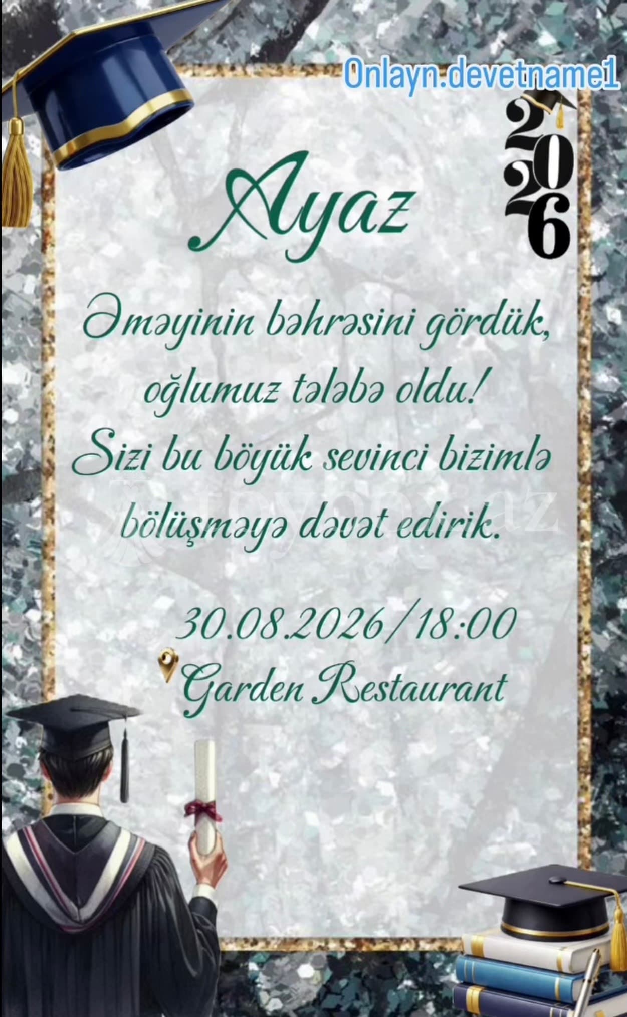 Onlayn Dəvətnamə 1