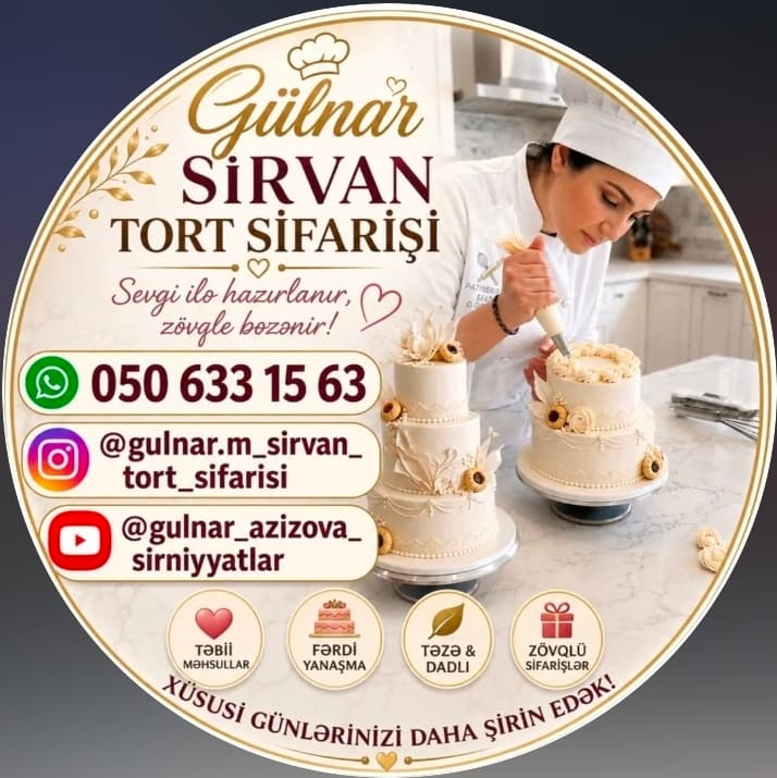 Gülnar M Şirvan Tort Sifarişi